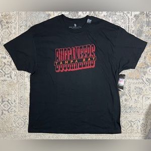 Junk Food Clothing TAMPA BAY BUCCANEERS Short Sleeve T-Shirt Size XXL Black